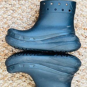 Crocs Black Mega Crush Platform Boots M8 W10